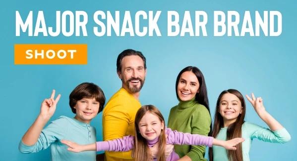 Casting Family with Kids For Major Snack Bar Brand Shoot